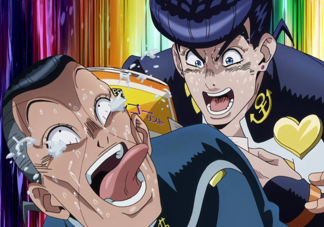 Happy Josuke and Okuyasu.