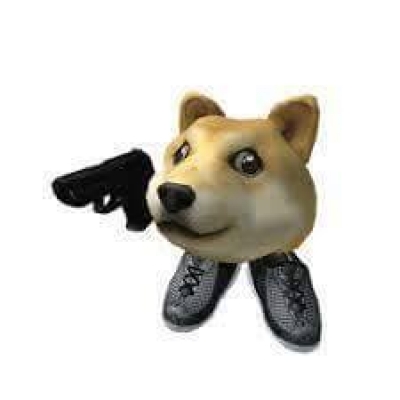 Doge With Gun Template